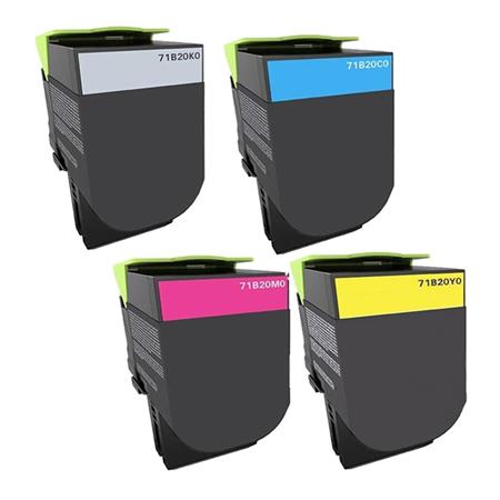 Lexmark Compatible 71B2H Multipack Black/Cyan/Magenta/Yellow